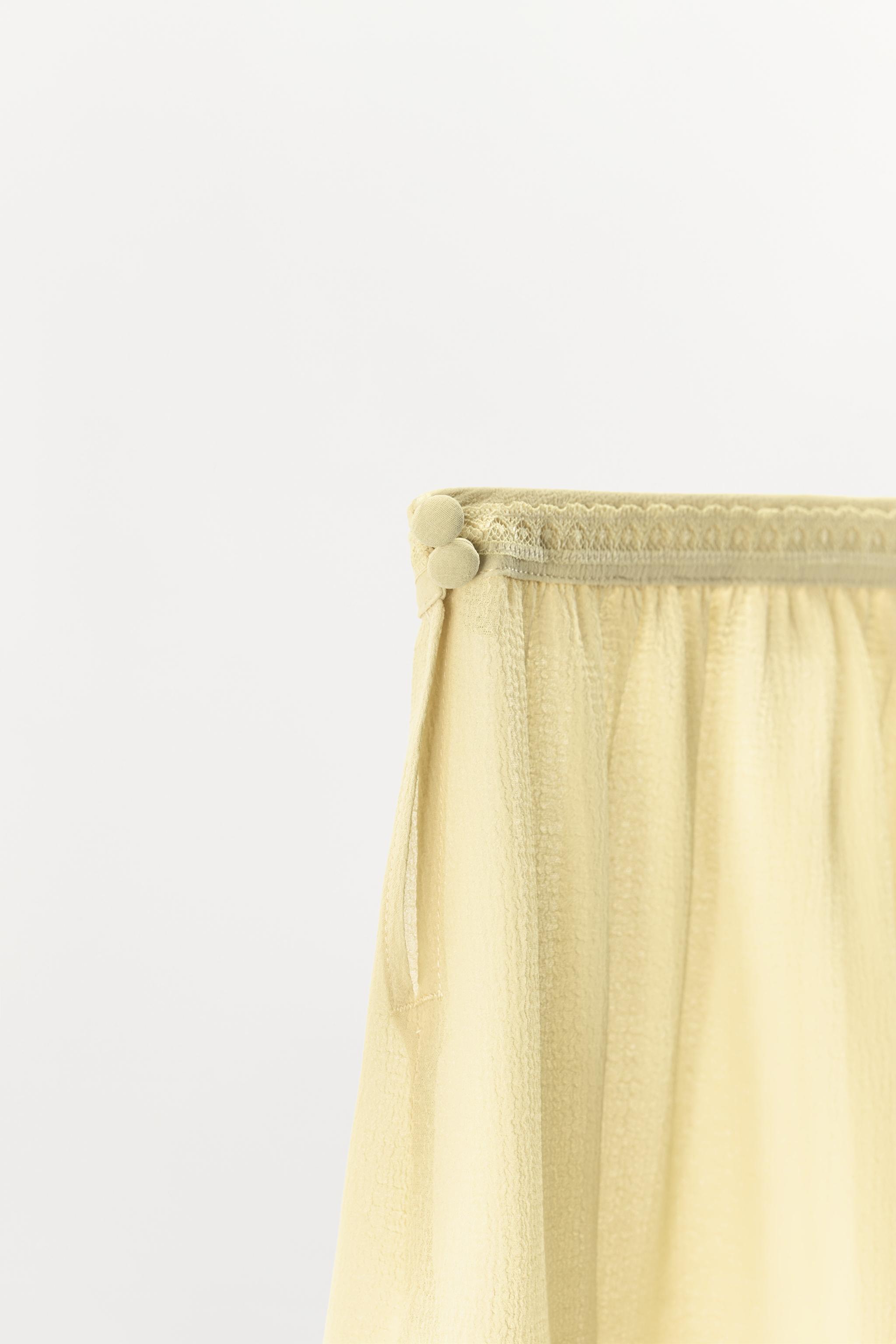 SHORT EN GEORGETTE ET DENTELLE